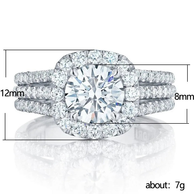 Elegant Moissanite Sparkle Ring